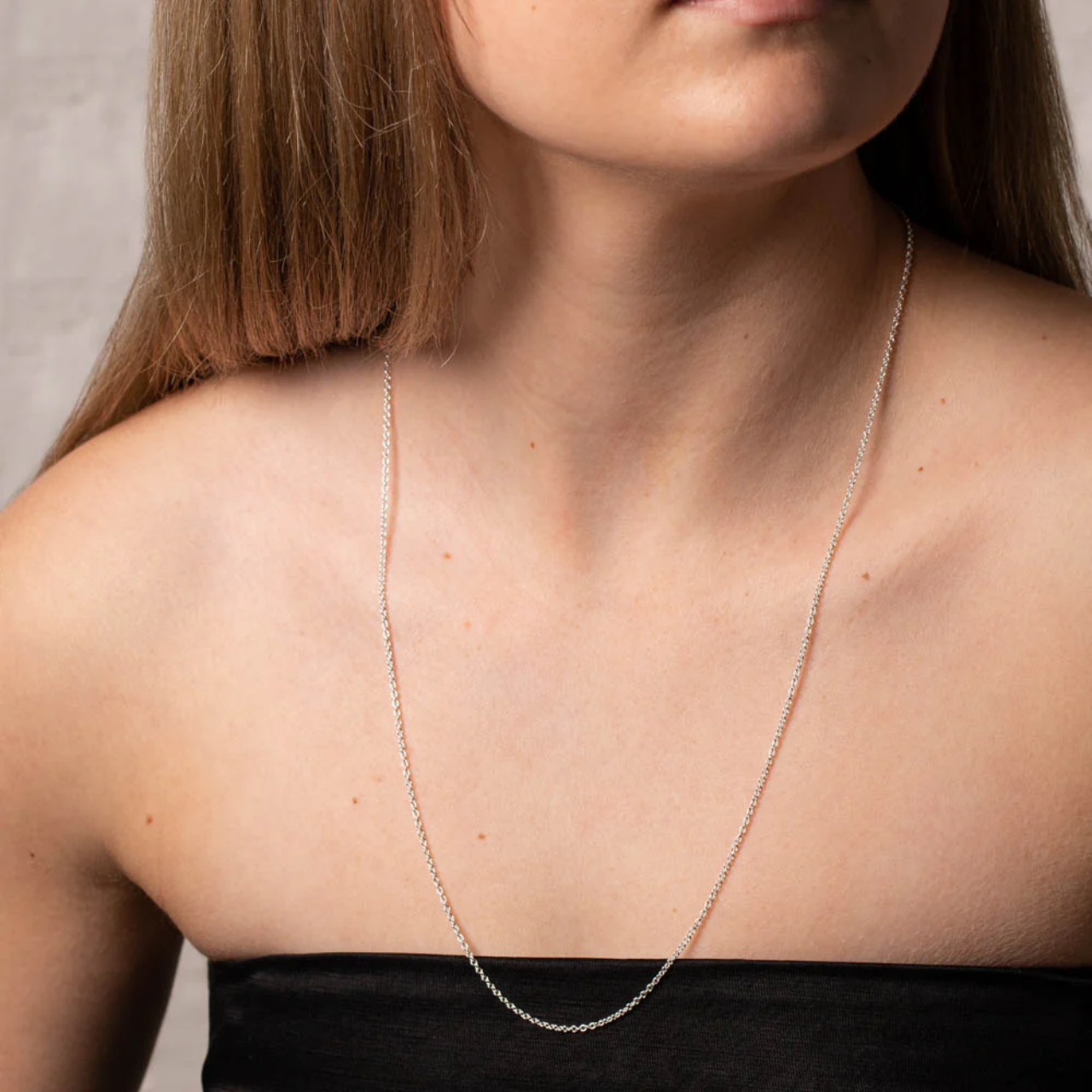 Heartfelt Duo Silver chain For Women