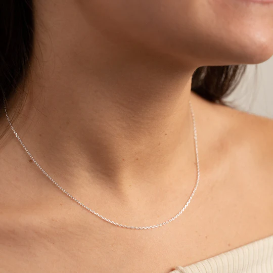 Heartfelt Duo Silver chain For Women