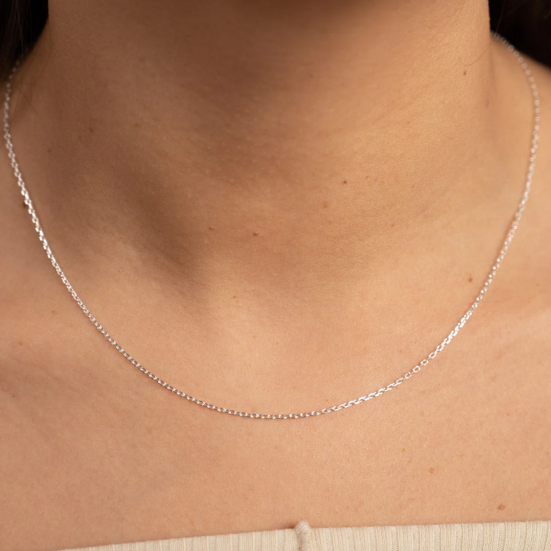 Heartfelt Duo Silver chain For Women
