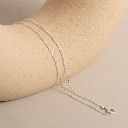 Heartfelt Duo Silver chain For Women